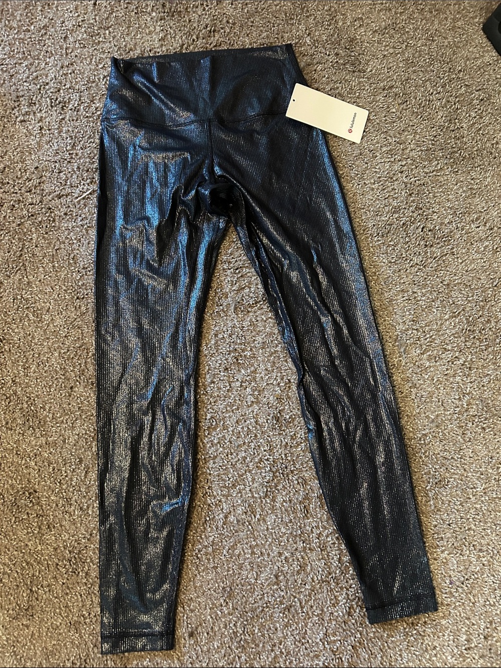lululemon athletica Shiny Black Leggings